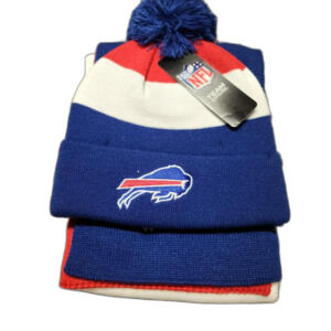NFL Buffalo Bills Pom Pom Beanie and Scarf Set